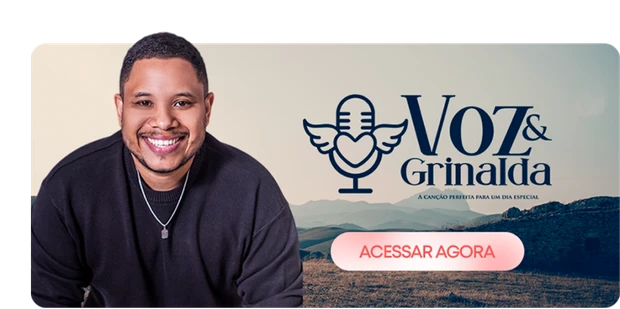 Banner de divulgação de Voz & Grinalda